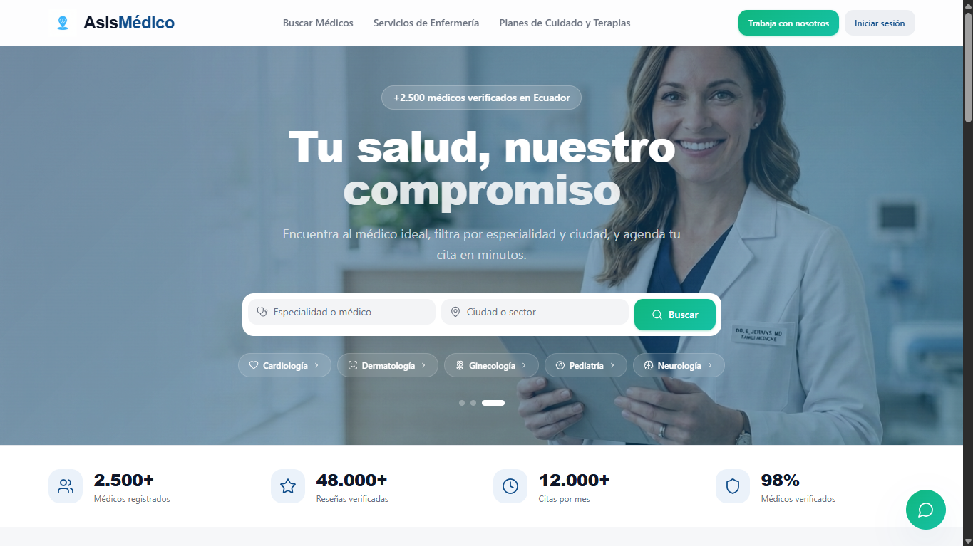 AsisMedico - Gestión clínica digital