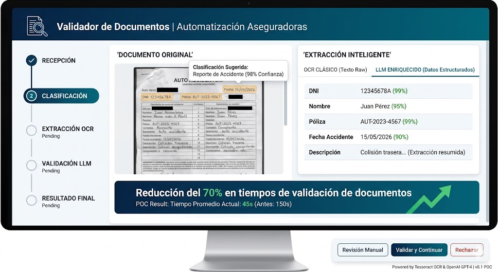 Automatizaciones Seguros - Pipeline OCR + LLM